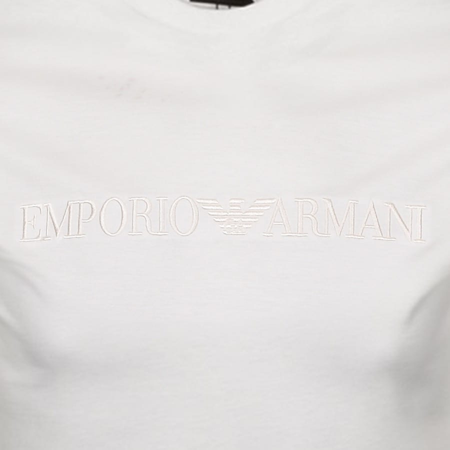 Alternative Image for ProductEmporio Armani Crew Neck Logo T Shirt Cream3
